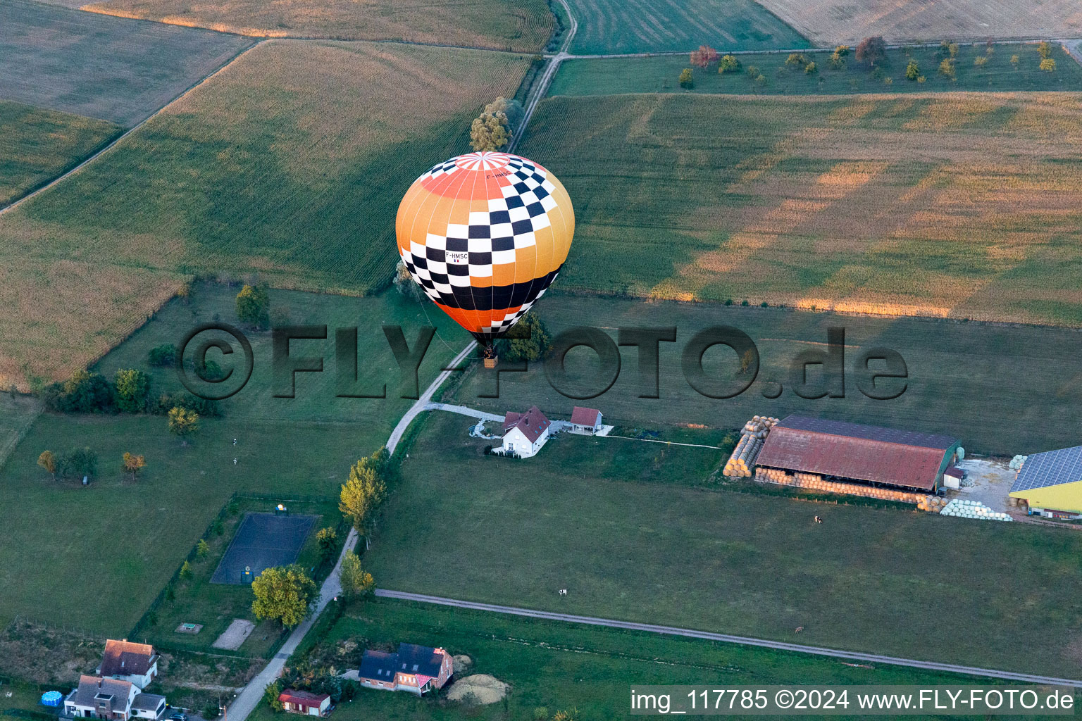 Kindwiller dans le département Bas Rhin, France hors des airs