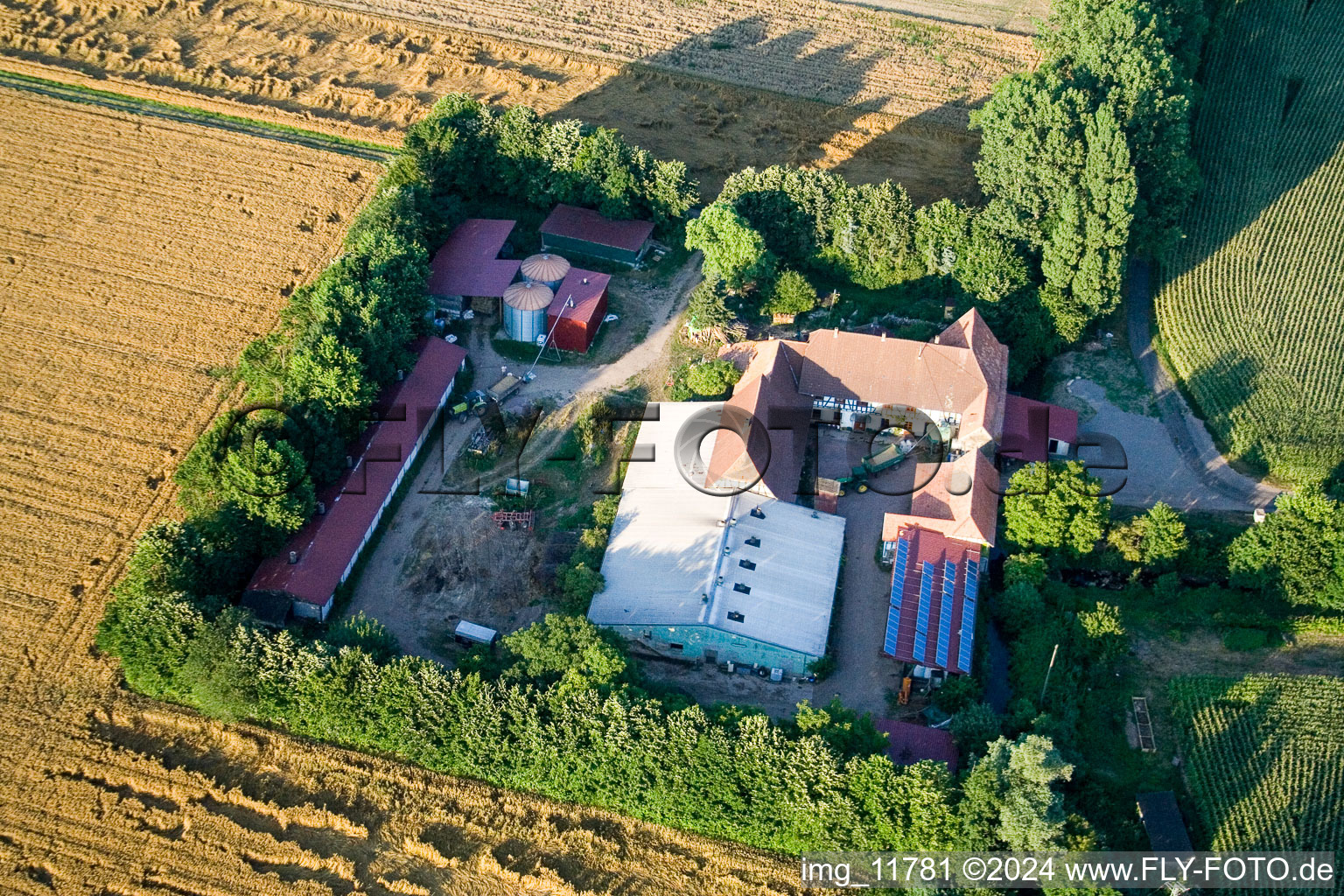 Vue oblique de À Erlenbach, Leistenmühle à Kandel dans le département Rhénanie-Palatinat, Allemagne