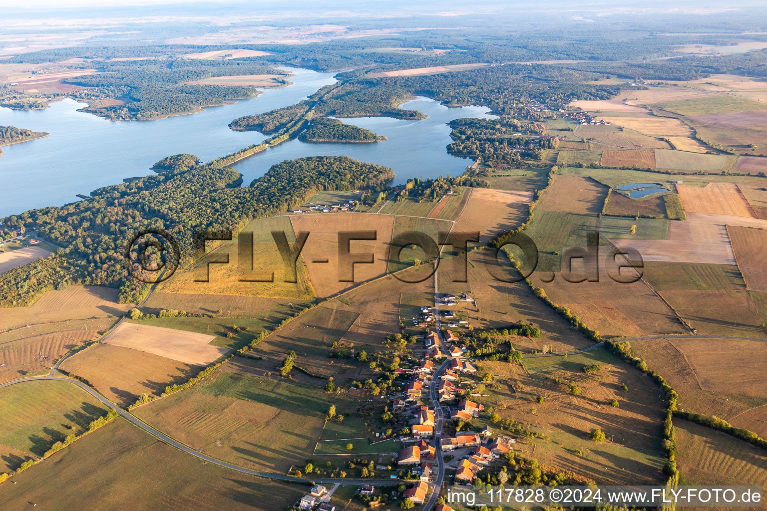 Vue aérienne de Kerprich-aux-Bois dans le département Moselle, France