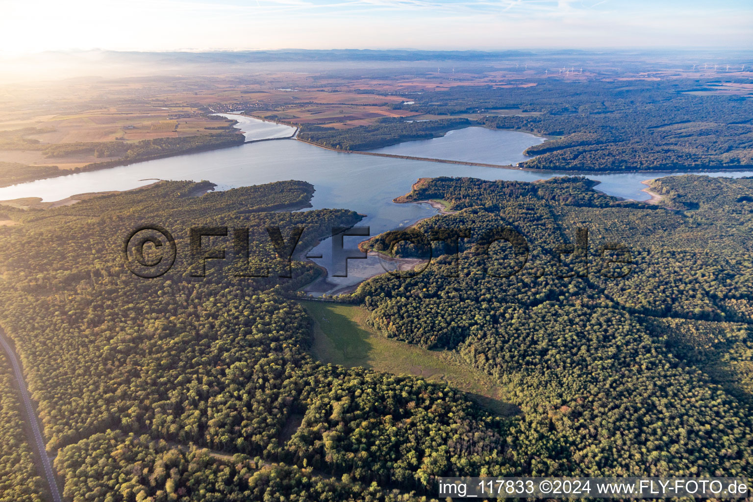 Vue aérienne de Le Petit Étang à Gondrexange dans le département Moselle, France