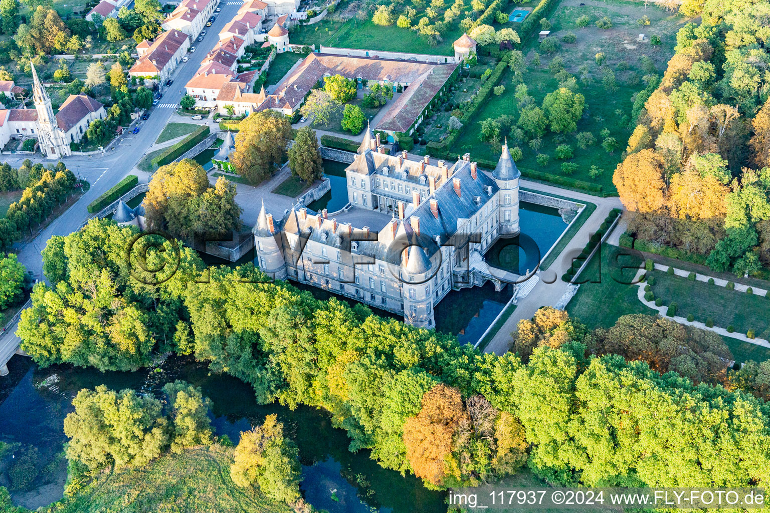 Photographie aérienne de Château de Haroué à Haroué dans le département Meurthe et Moselle, France