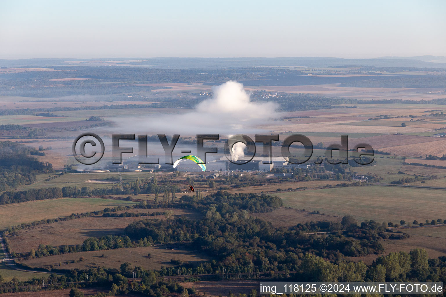 Vue aérienne de Kimberly Clark à Villey-Saint-Étienne dans le département Meurthe et Moselle, France