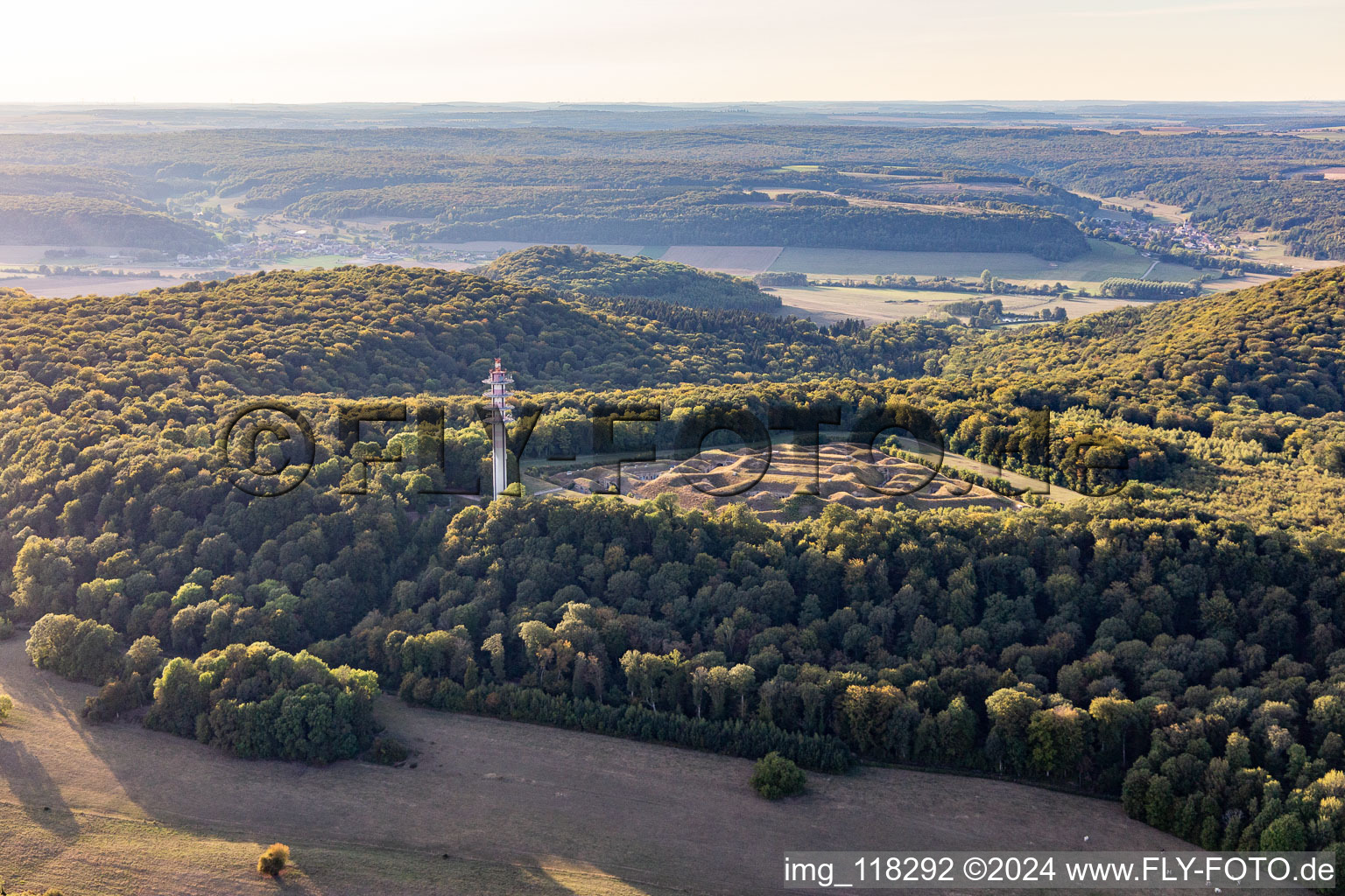 Vue aérienne de Mont-lès-Neufchâteau dans le département Vosges, France