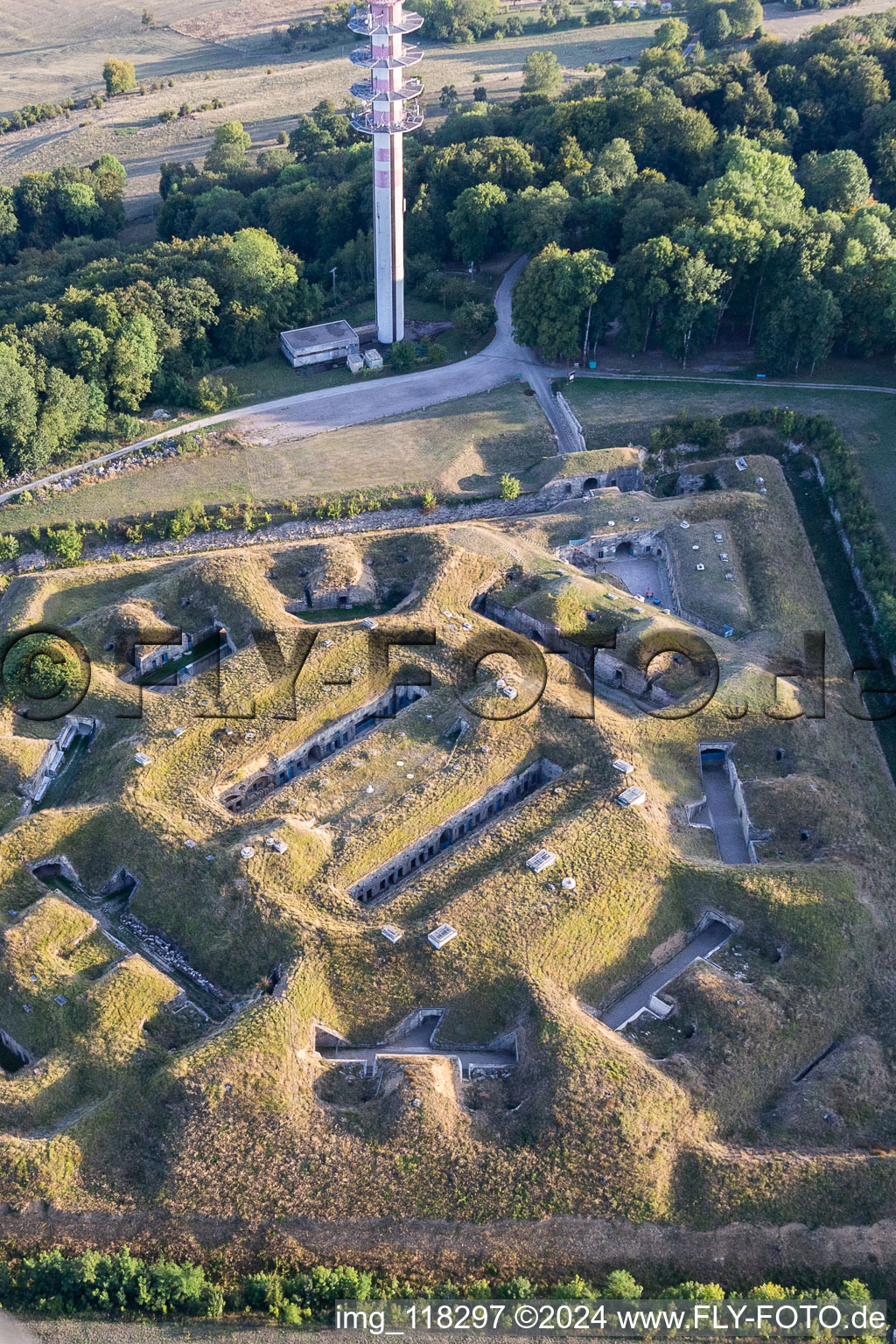 Photographie aérienne de Fort de Bourlémont à Mont-lès-Neufchâteau dans le département Vosges, France