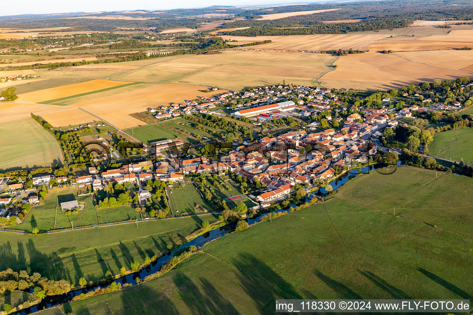 Photographie aérienne de Coussey dans le département Vosges, France