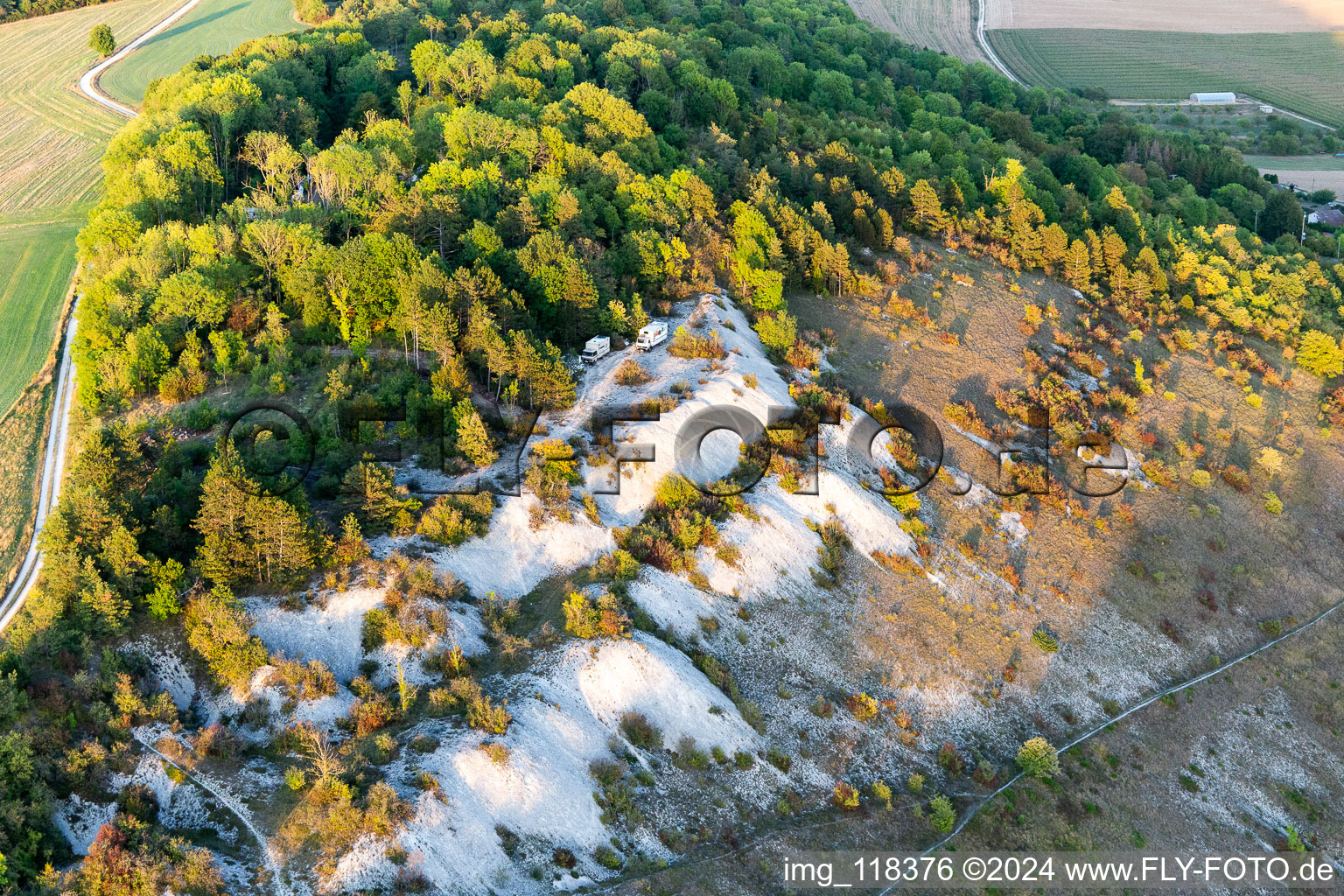 Photographie aérienne de Sites de décollage parapente au dessus du Chêtre à Champougny dans le département Meuse, France