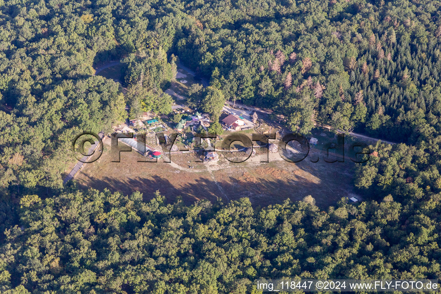 Vue aérienne de Vit Tel Ta Nature à Vittel dans le département Vosges, France