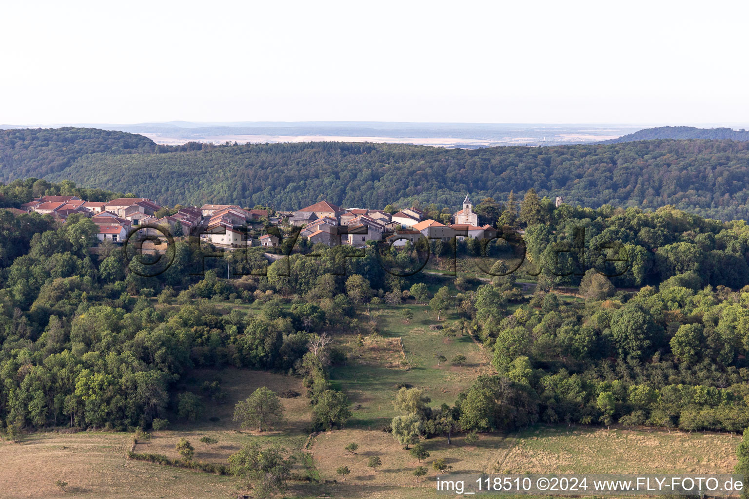 Photographie aérienne de Vaudémont dans le département Meurthe et Moselle, France