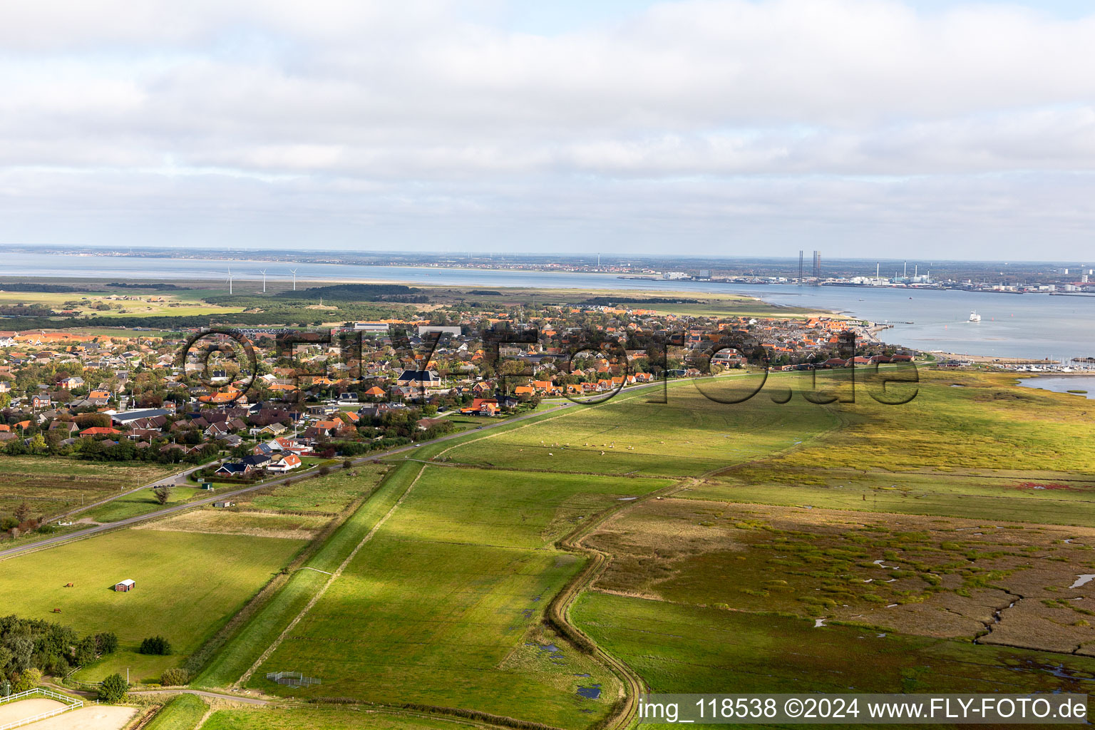 Fanø dans le département Syddanmark, Danemark d'en haut