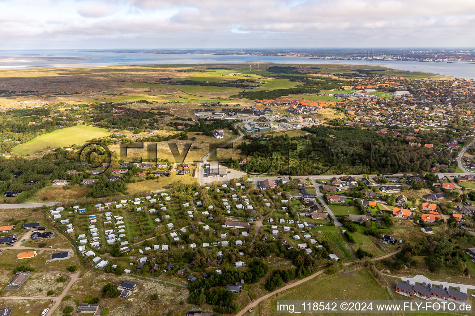 Vue aérienne de Camping tempo à Fanø dans le département Syddanmark, Danemark