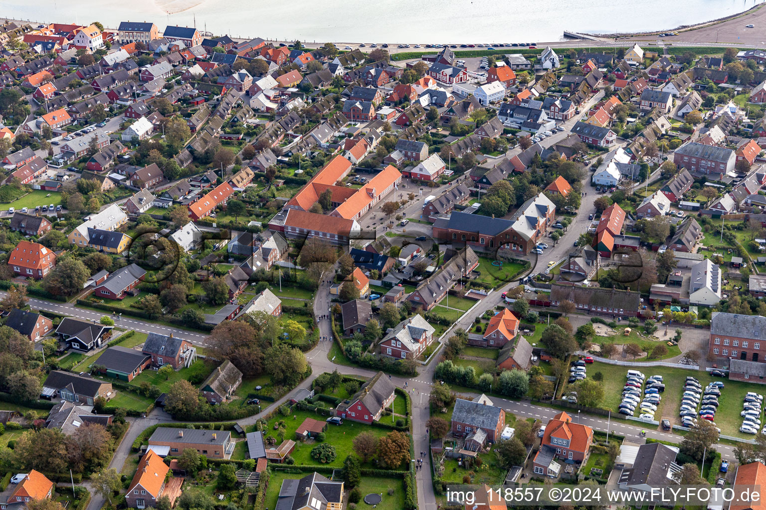 Fanø dans le département Syddanmark, Danemark vue d'en haut