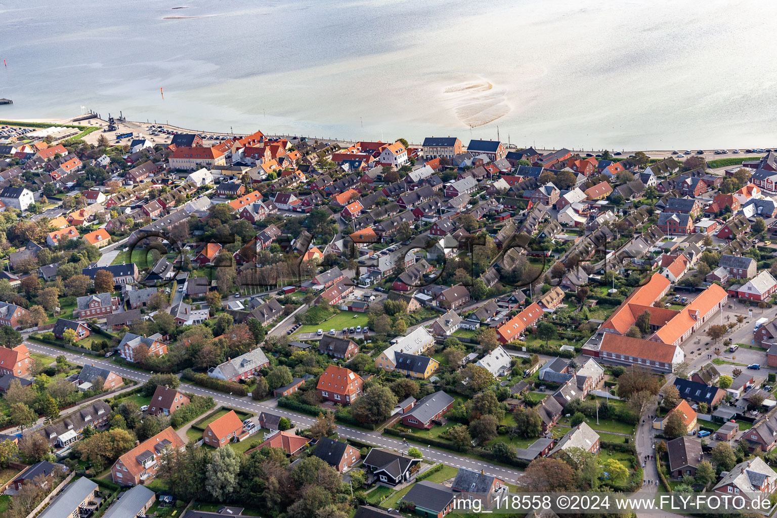 Fanø dans le département Syddanmark, Danemark depuis l'avion