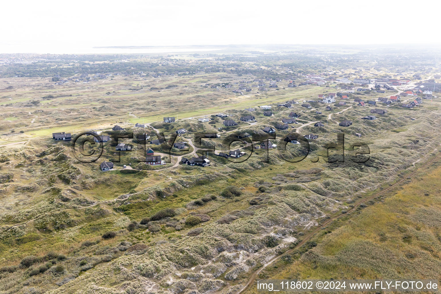 Image drone de Fanø dans le département Syddanmark, Danemark