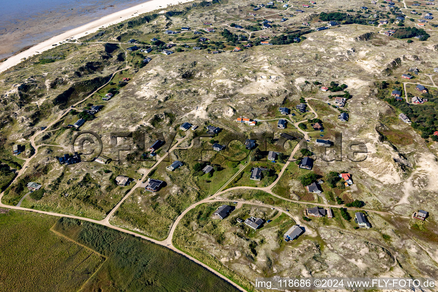 Image drone de Fanø dans le département Syddanmark, Danemark