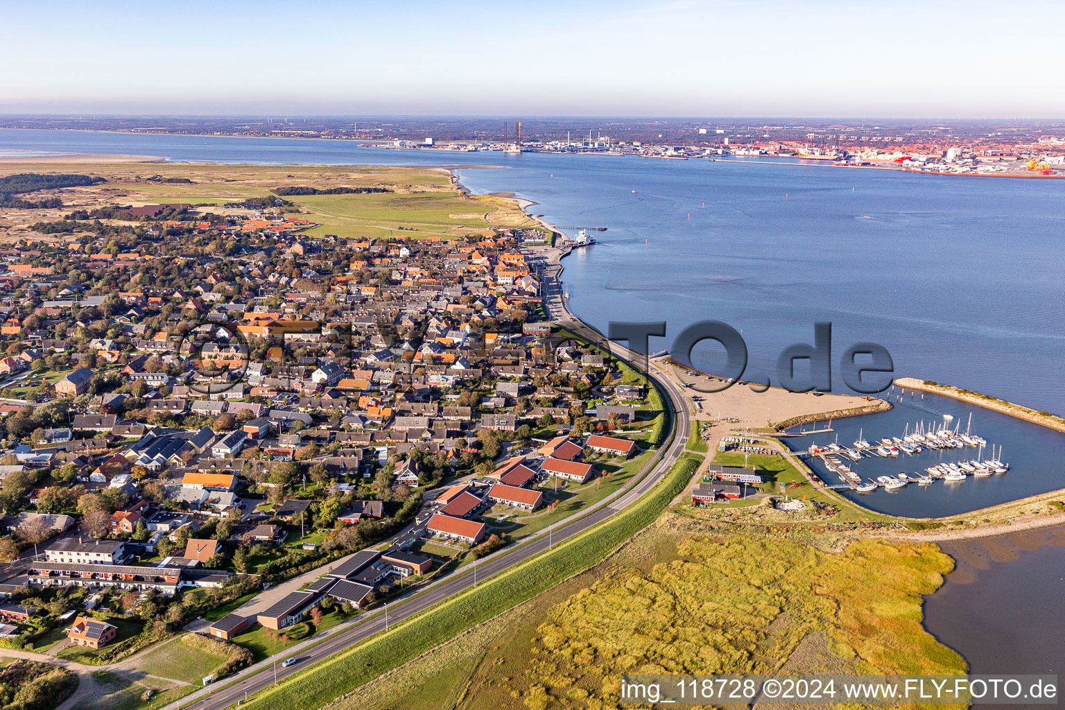 Fanø dans le département Syddanmark, Danemark depuis l'avion