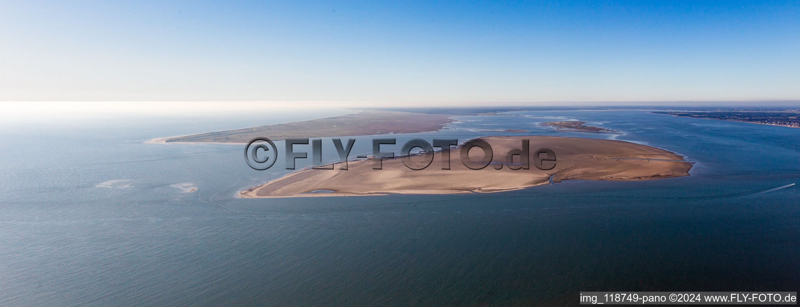 Vue aérienne de Banc de sable S de Blåvand à Blåvand dans le département Syddanmark, Danemark