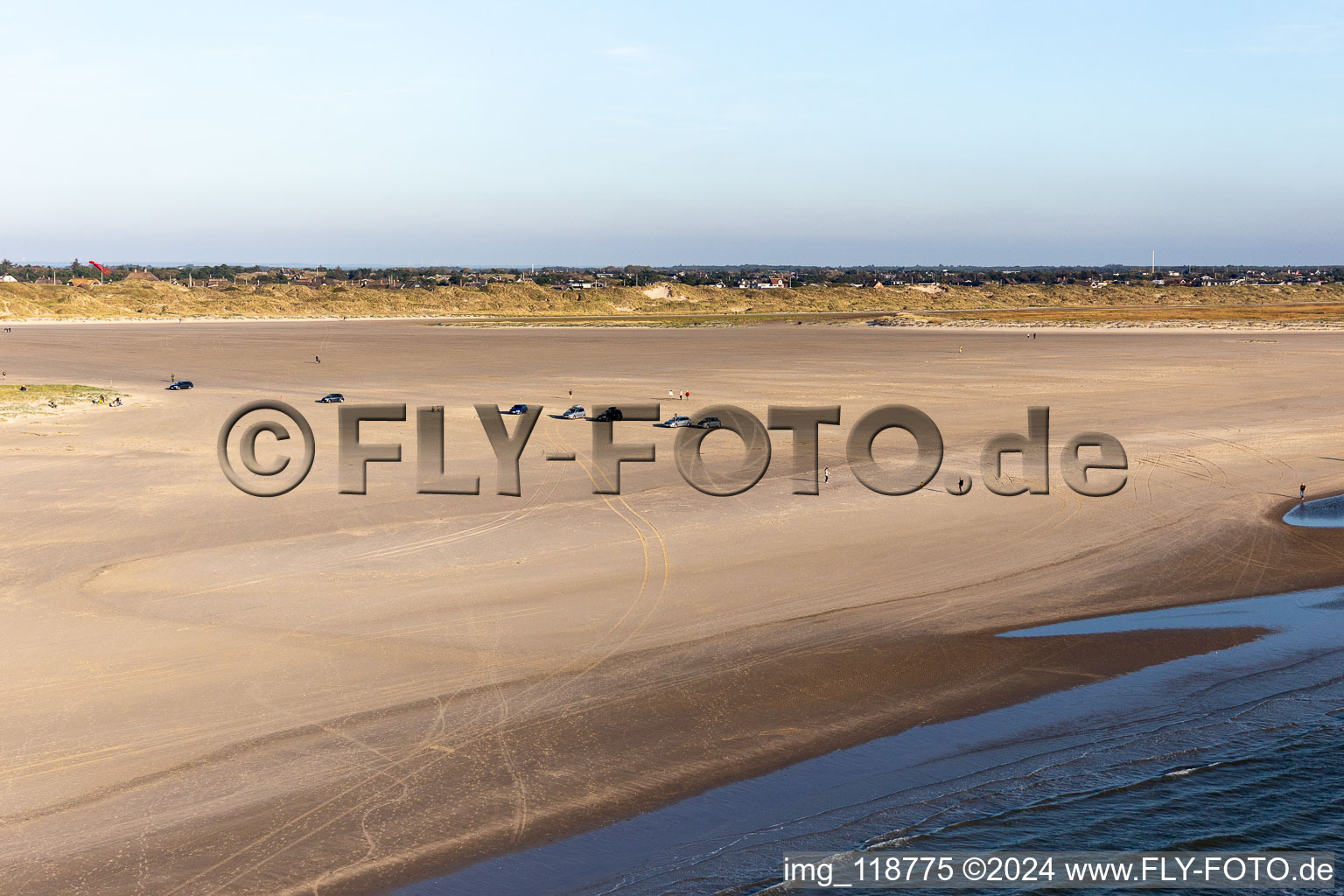 Photographie aérienne de Plage de Fanoe Bad à Fanø dans le département Syddanmark, Danemark