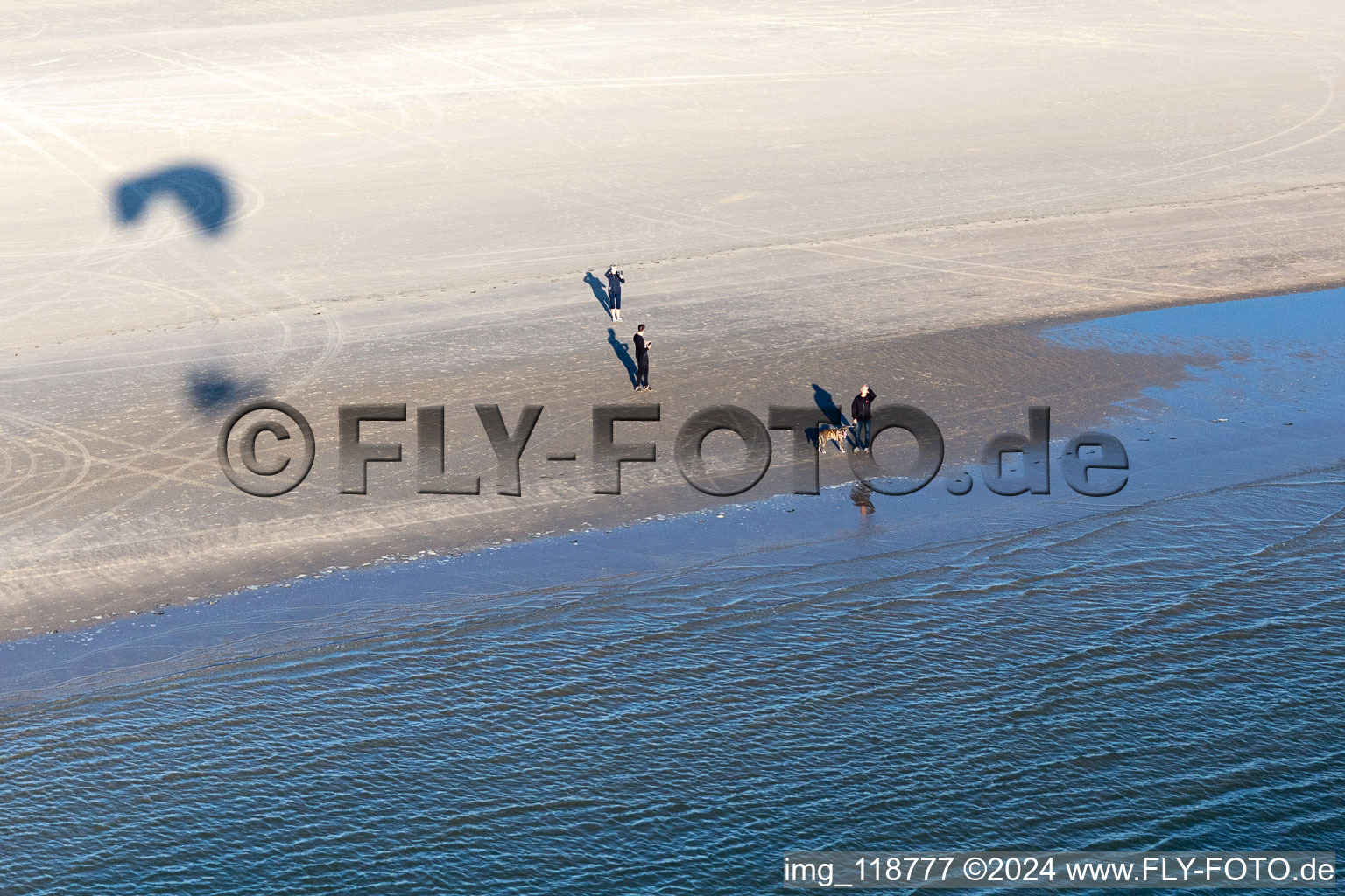 Plage de Fanoe Bad à Fanø dans le département Syddanmark, Danemark d'en haut