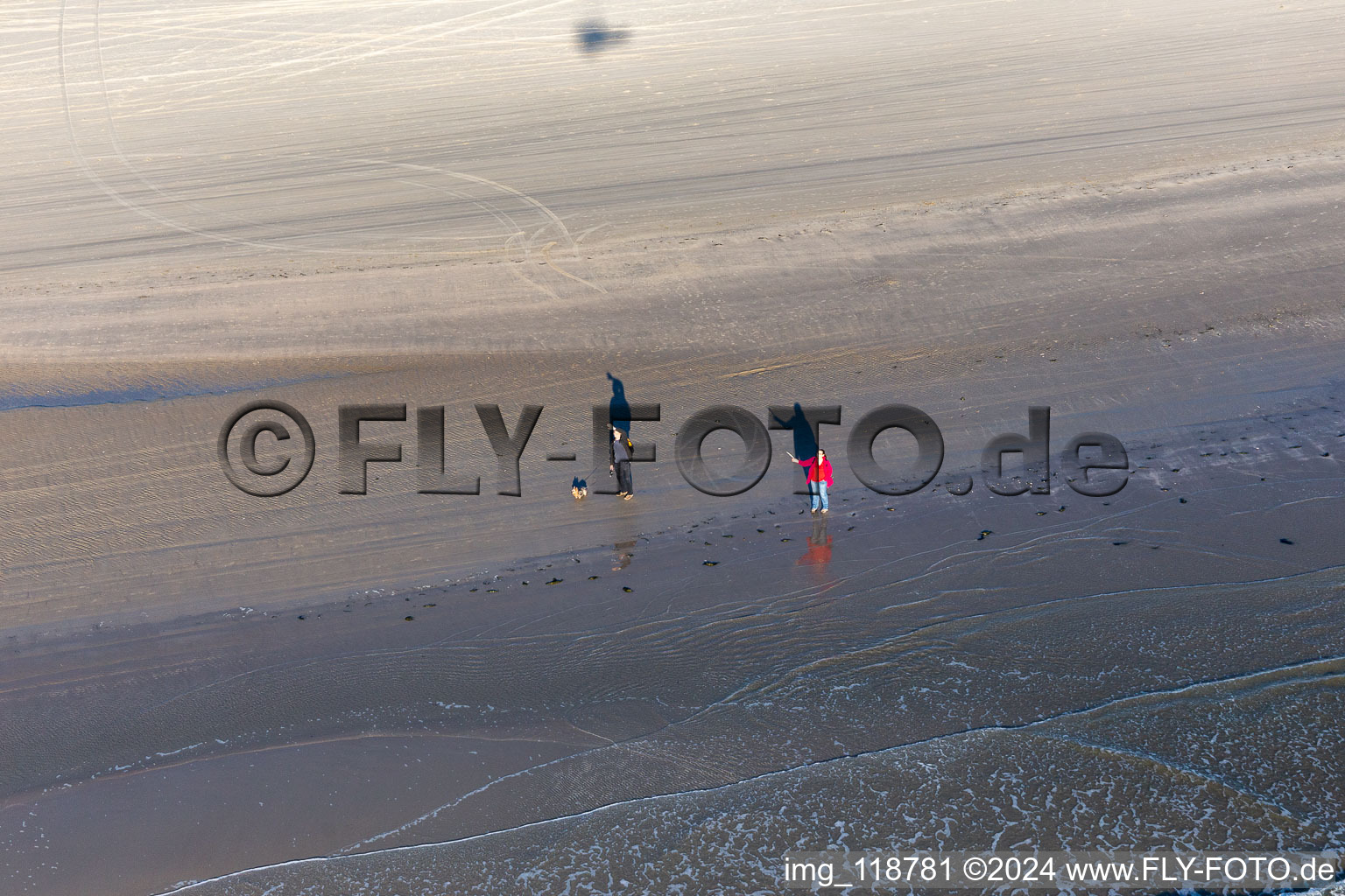 Plage de Fanoe Bad à Fanø dans le département Syddanmark, Danemark vue d'en haut