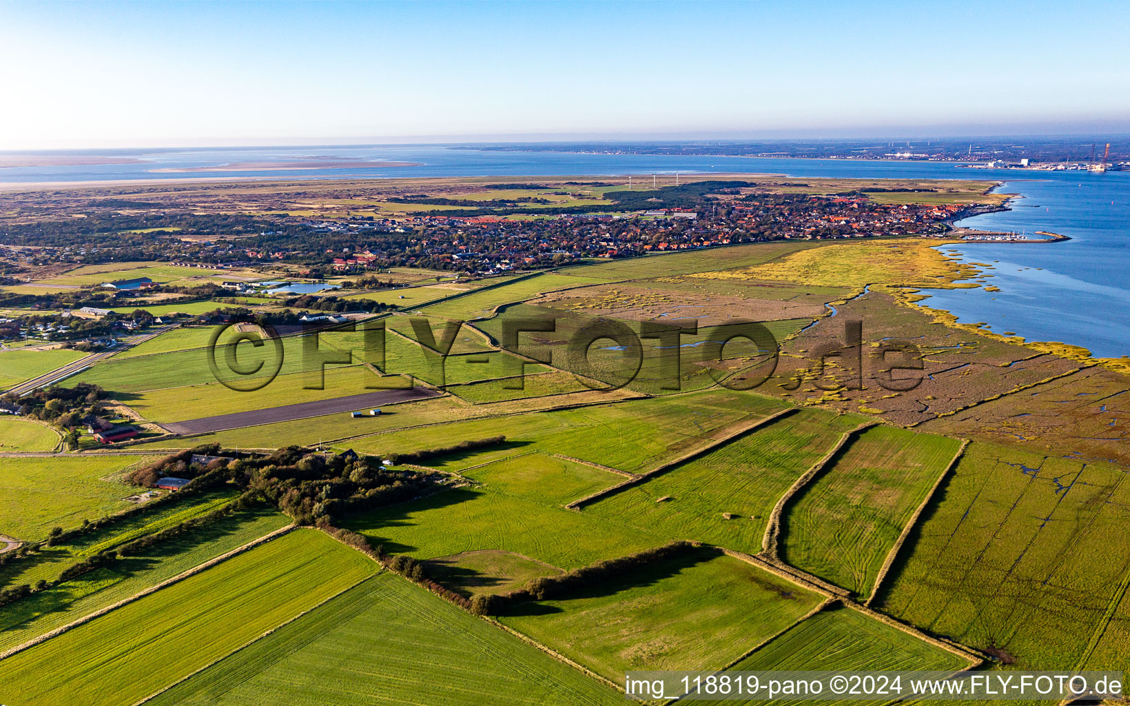 Fanø dans le département Syddanmark, Danemark vue du ciel