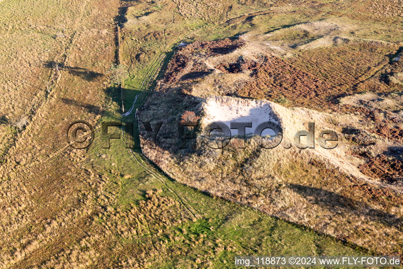 Image drone de Parc national de la mer des Wadden à Fanø dans le département Syddanmark, Danemark