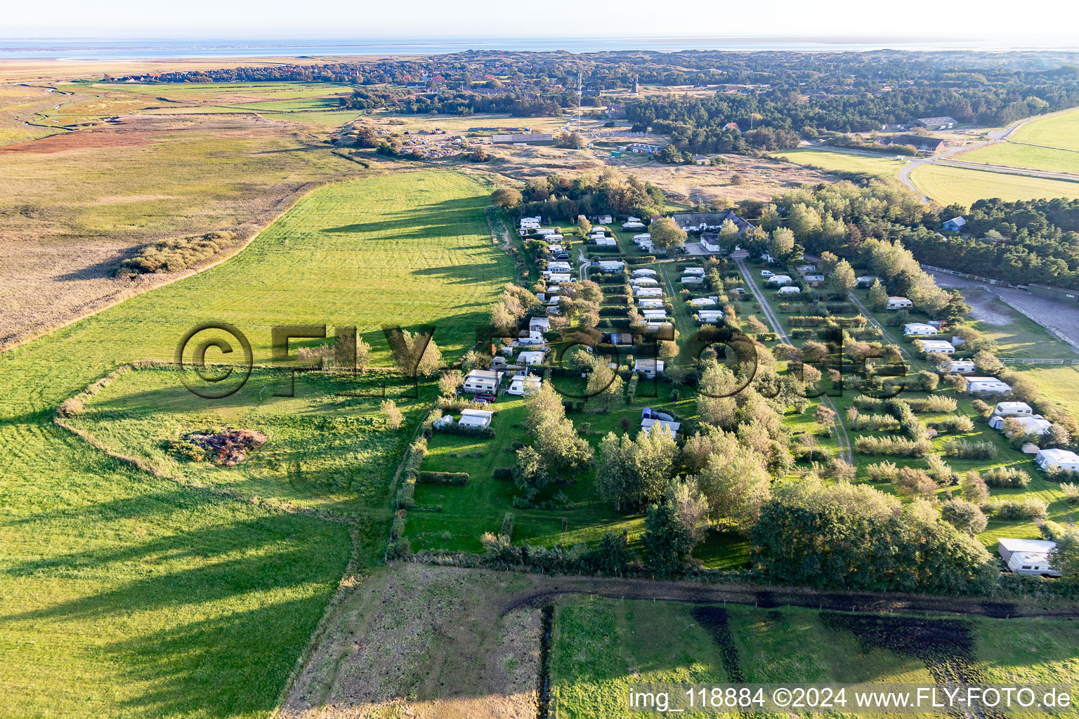 Vue aérienne de Ny Camping, Sonderho à Fanø dans le département Syddanmark, Danemark