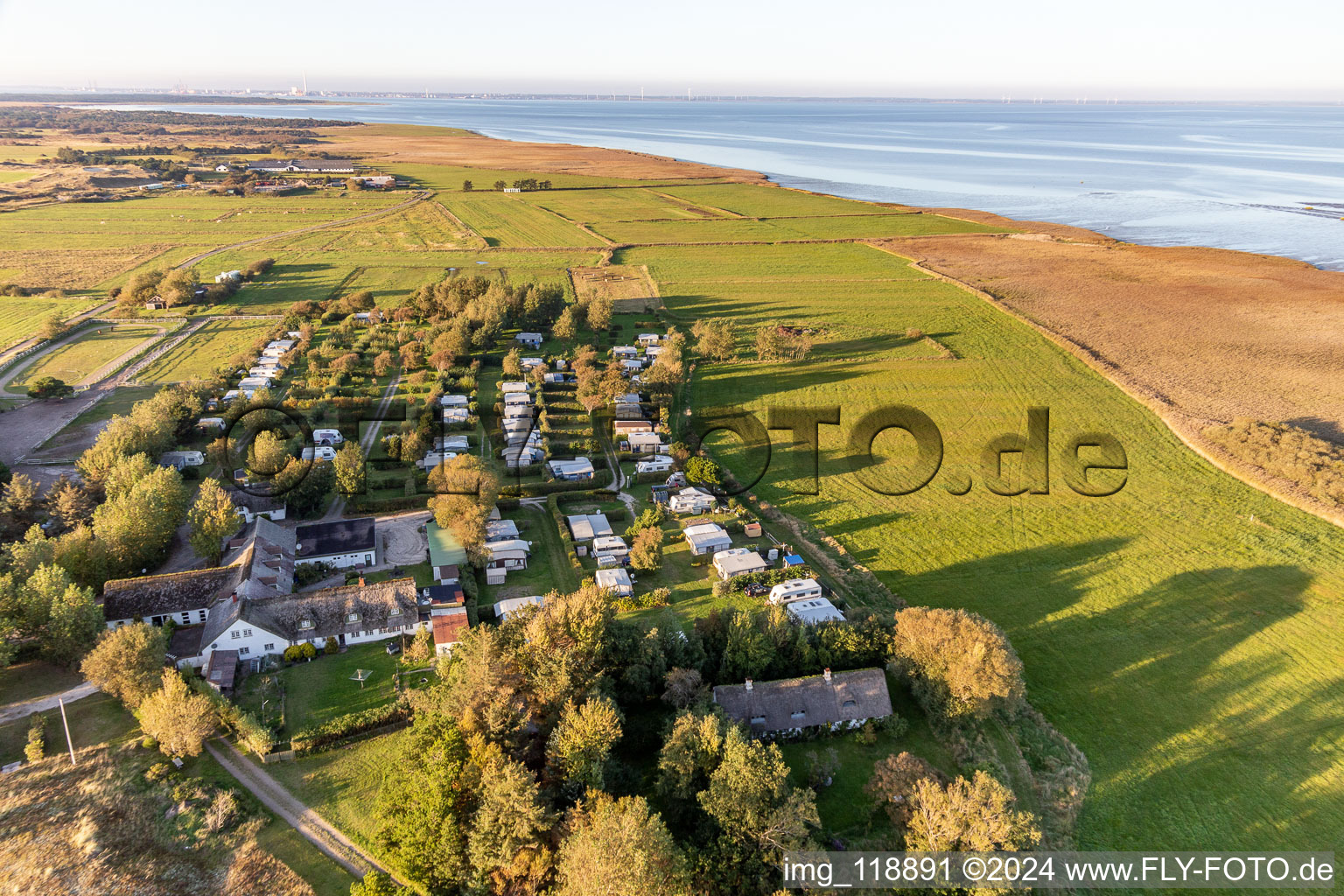 Ny Camping, Sonderho à Fanø dans le département Syddanmark, Danemark vue d'en haut