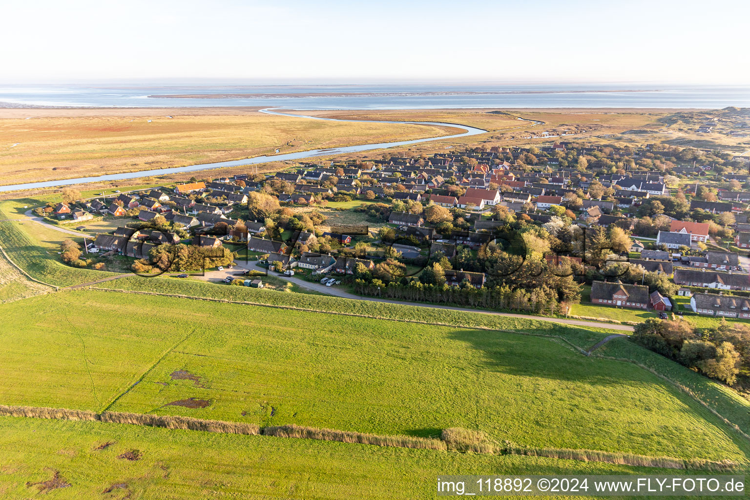 Enregistrement par drone de Fanø dans le département Syddanmark, Danemark