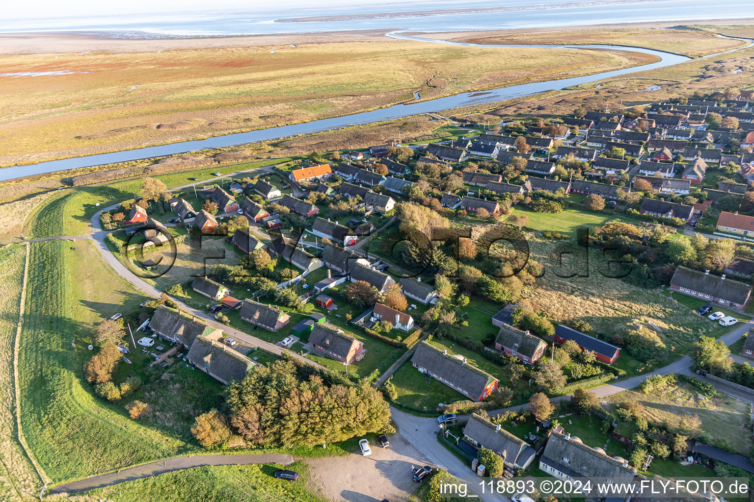 Image drone de Fanø dans le département Syddanmark, Danemark