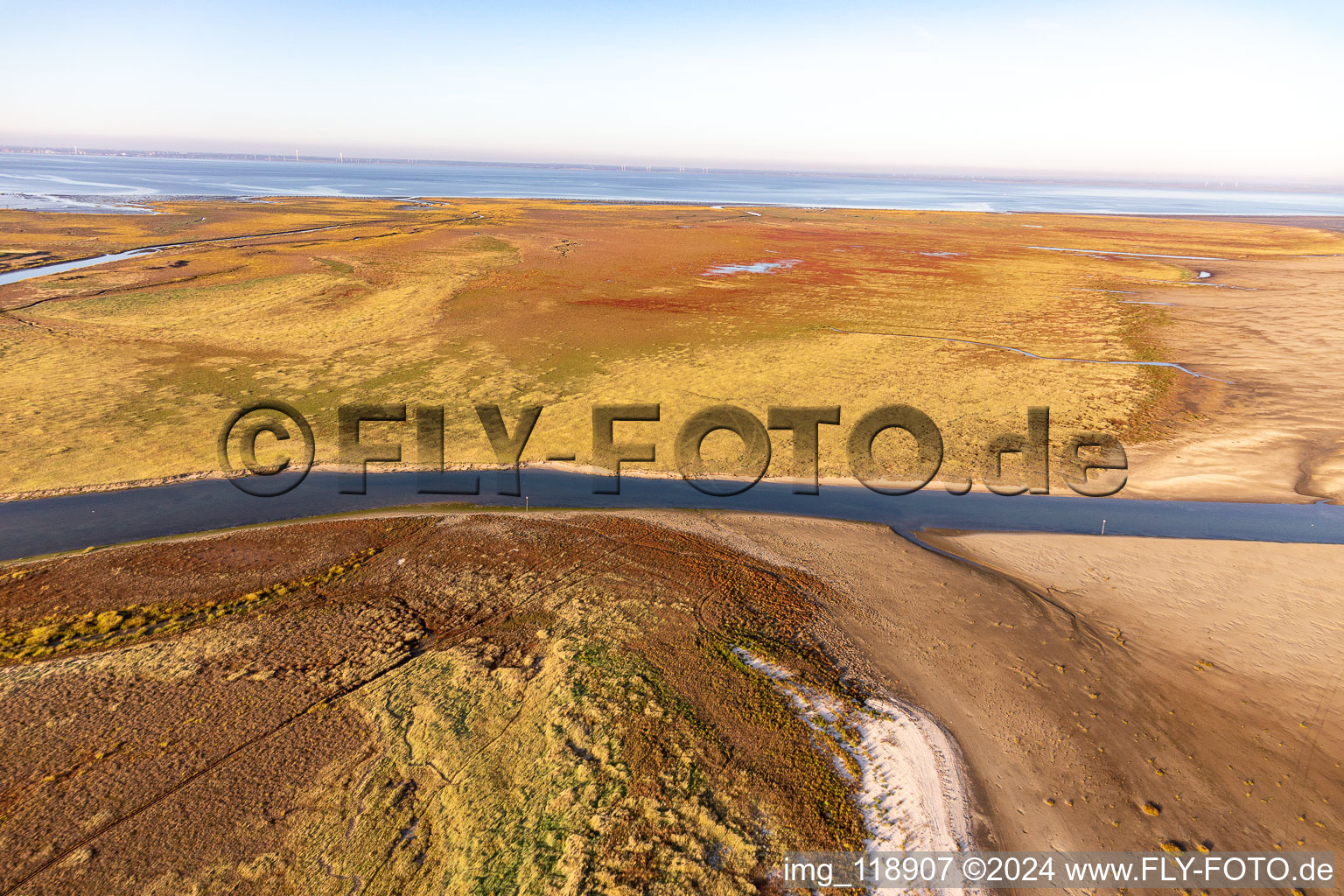 Fanø dans le département Syddanmark, Danemark depuis l'avion