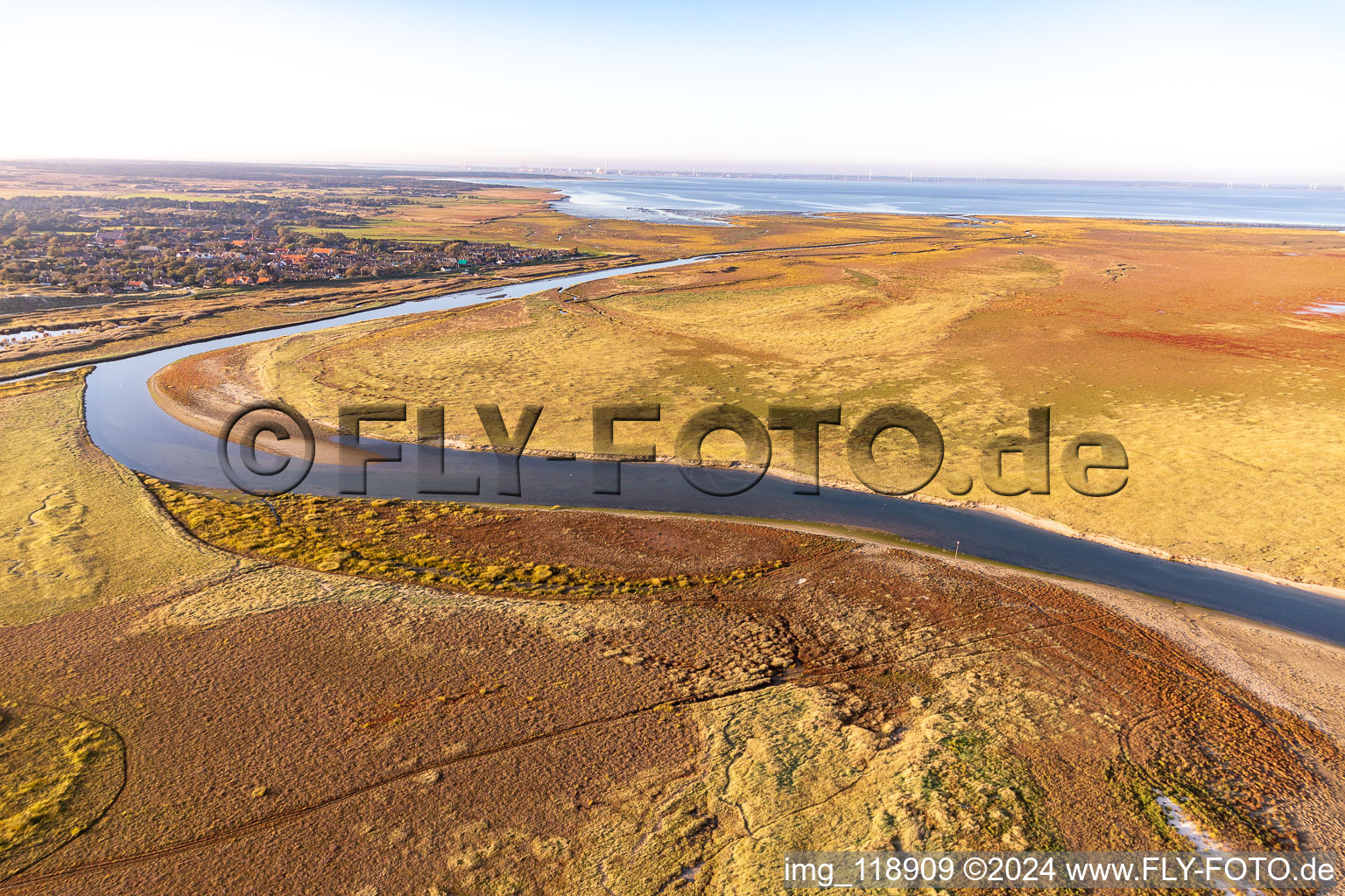 Fanø dans le département Syddanmark, Danemark vue du ciel