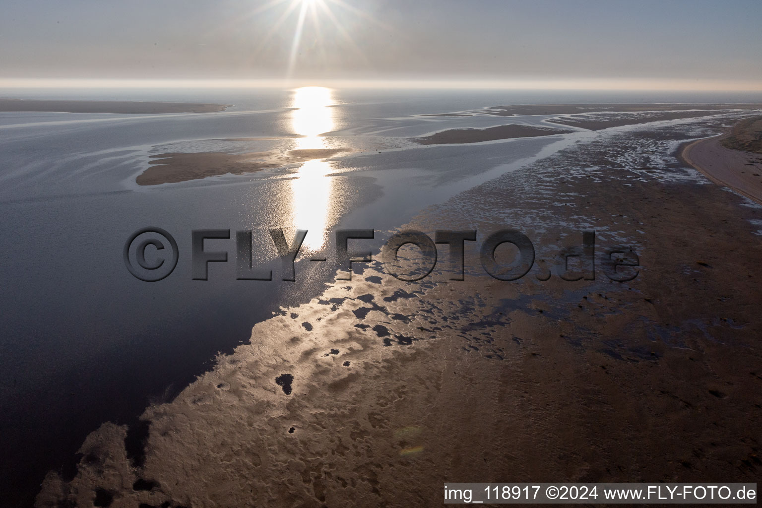 Fanø dans le département Syddanmark, Danemark d'un drone