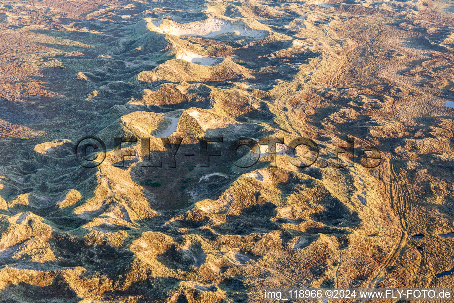 Parc national de la mer des Wadden à Fanø dans le département Syddanmark, Danemark vue d'en haut