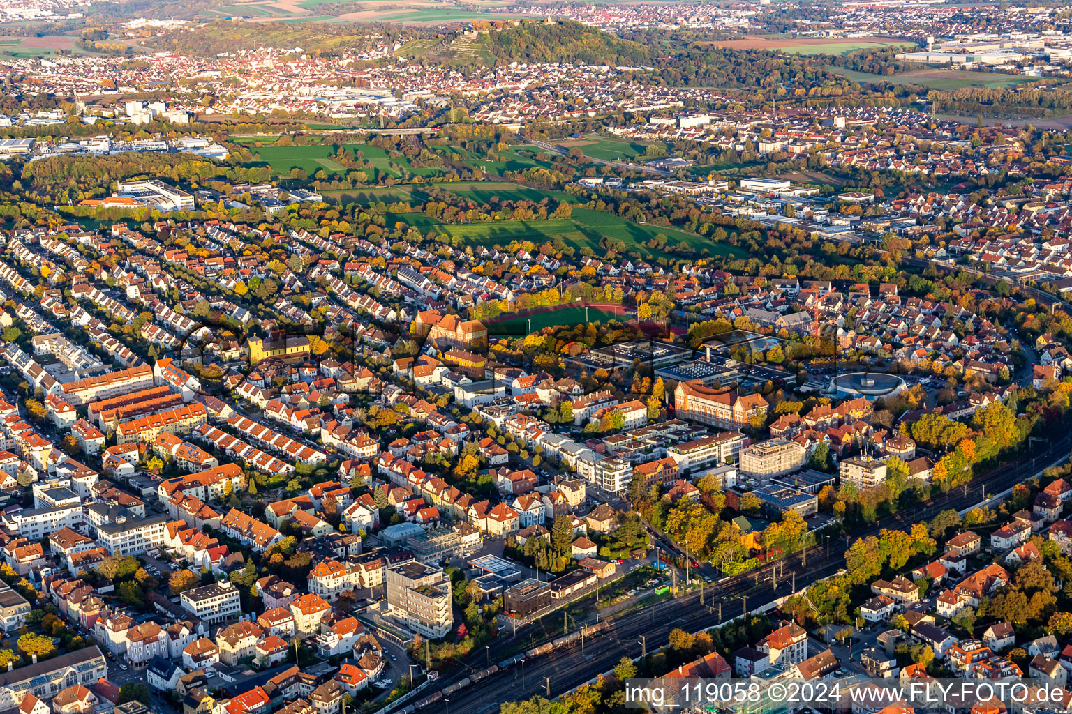 Ludwigsburg dans le département Bade-Wurtemberg, Allemagne d'en haut