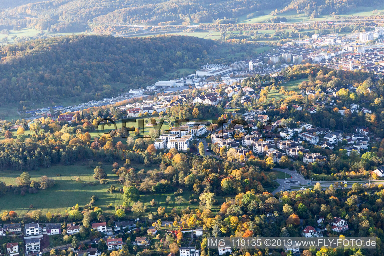 Vue aérienne de Leonberg dans le département Bade-Wurtemberg, Allemagne