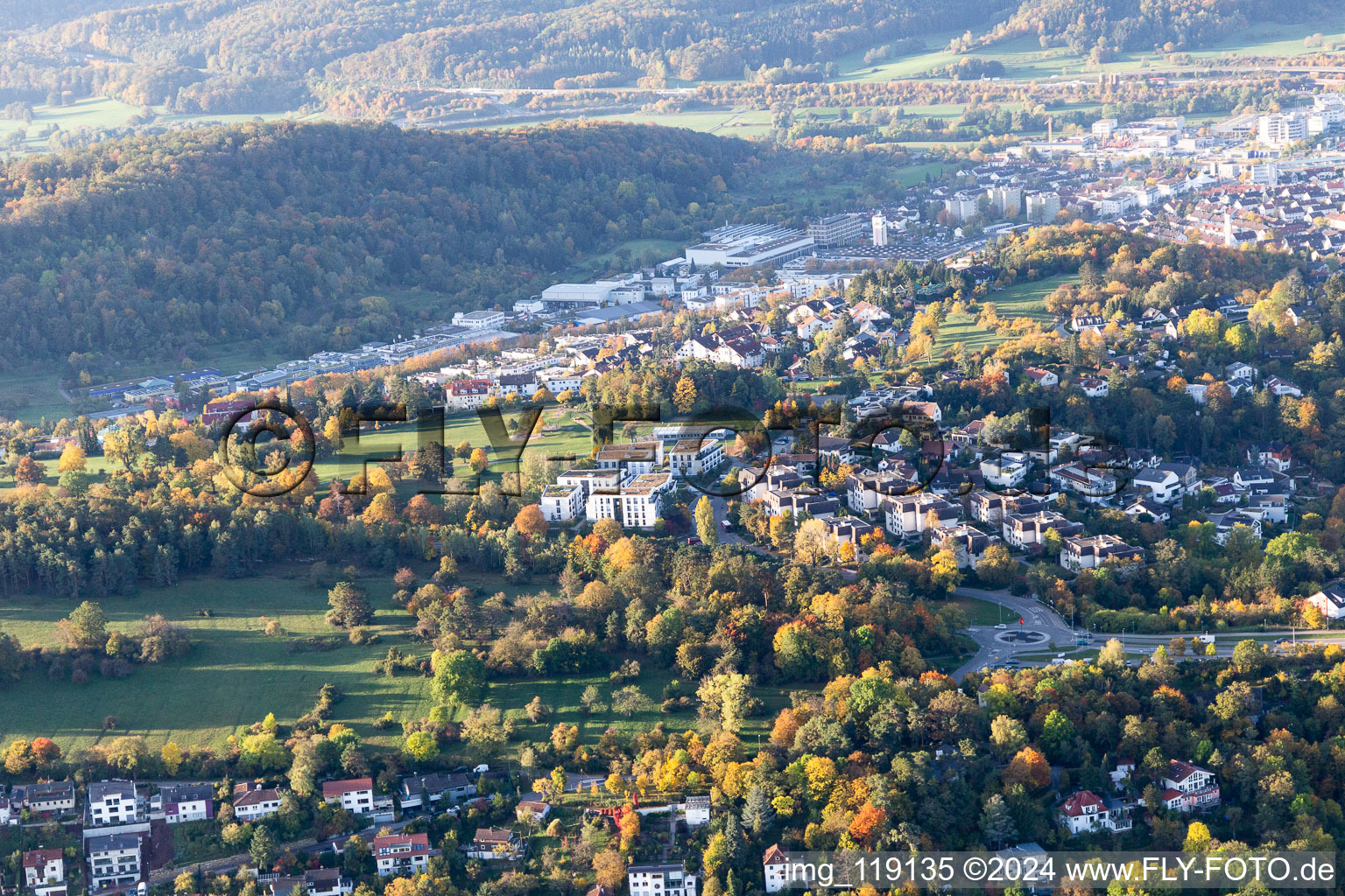 Vue aérienne de Leonberg dans le département Bade-Wurtemberg, Allemagne