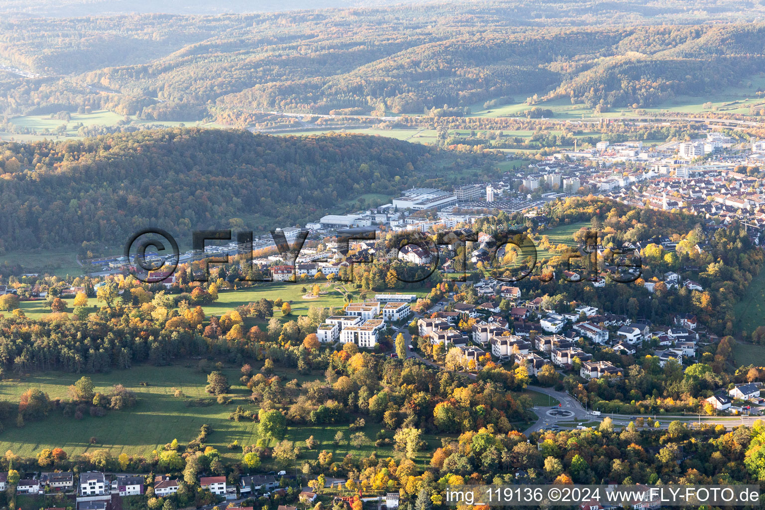 Vue aérienne de Leonberg dans le département Bade-Wurtemberg, Allemagne