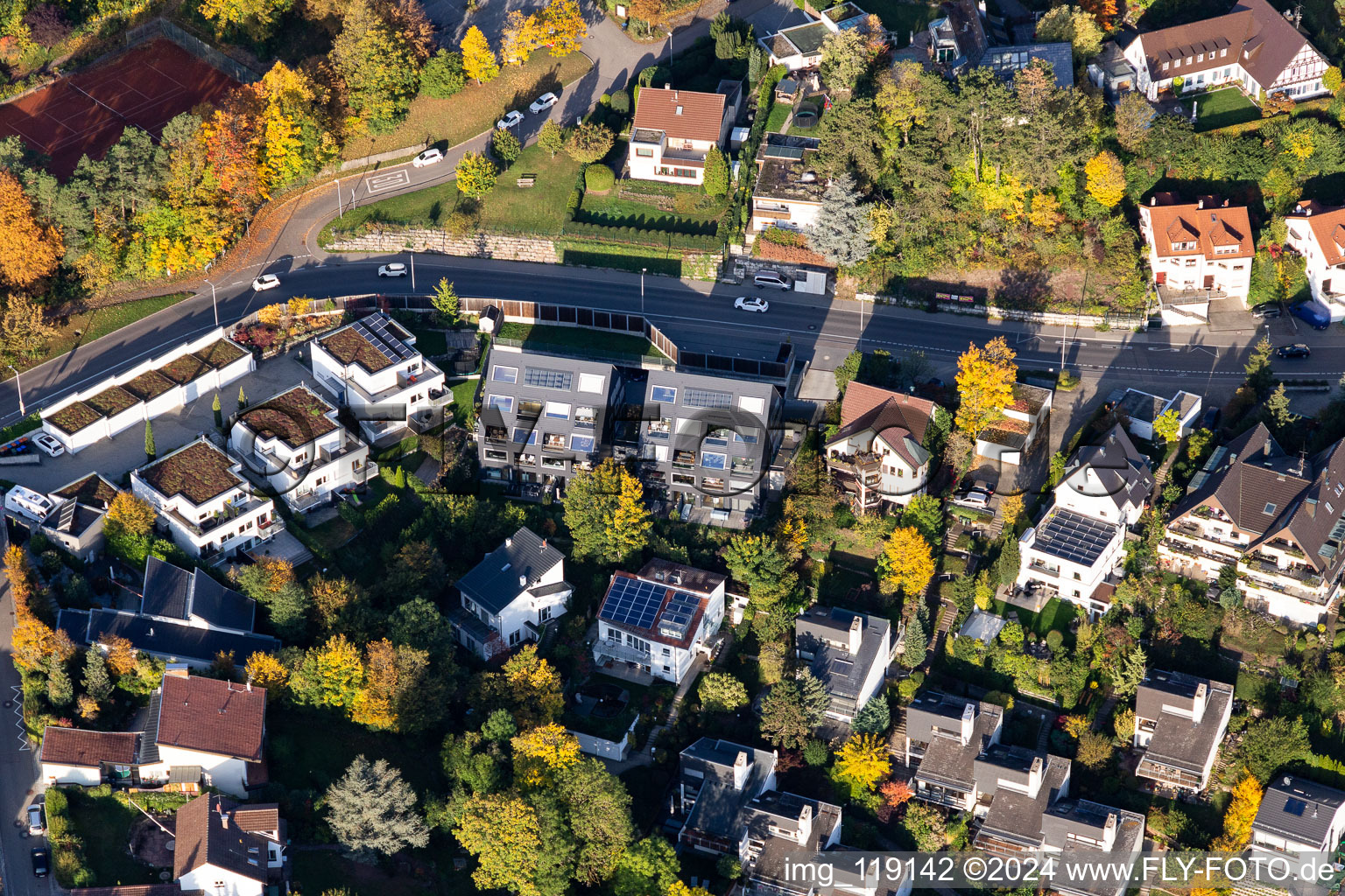 Vue aérienne de Engelberg à Leonberg dans le département Bade-Wurtemberg, Allemagne