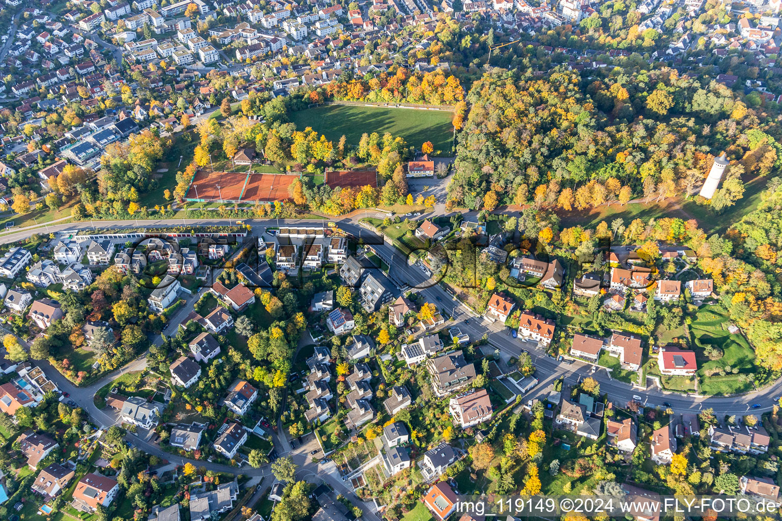 Vue aérienne de Engelberg à Leonberg dans le département Bade-Wurtemberg, Allemagne