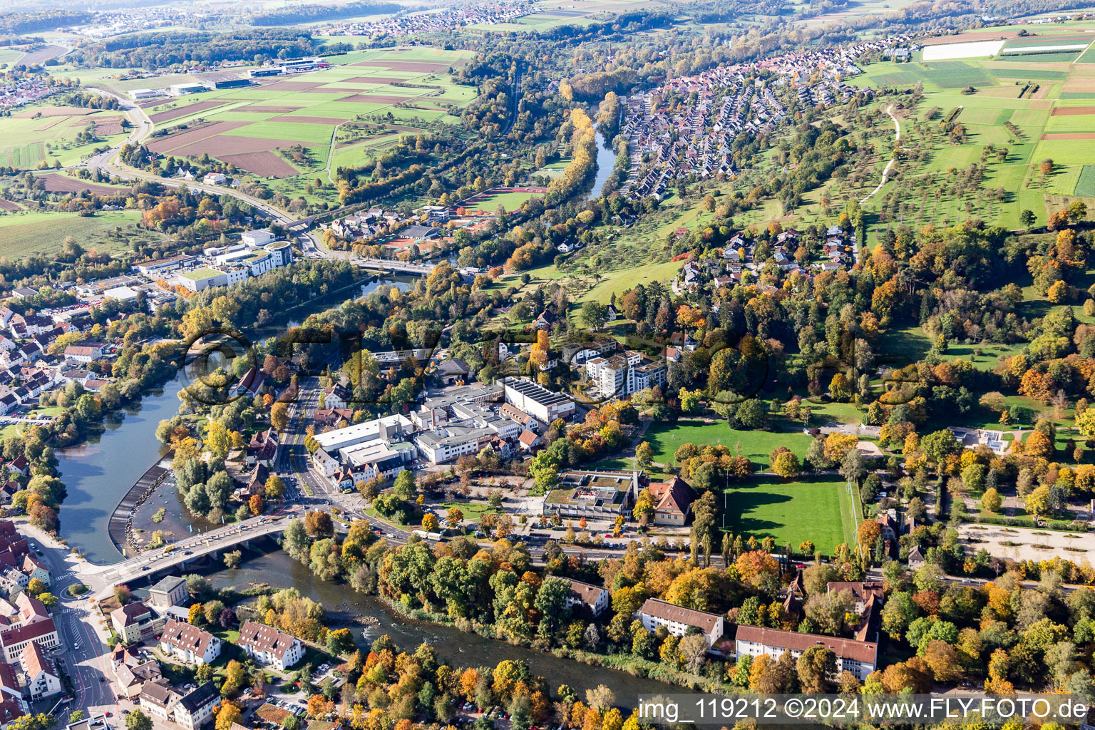 Photographie aérienne de Nürtingen dans le département Bade-Wurtemberg, Allemagne