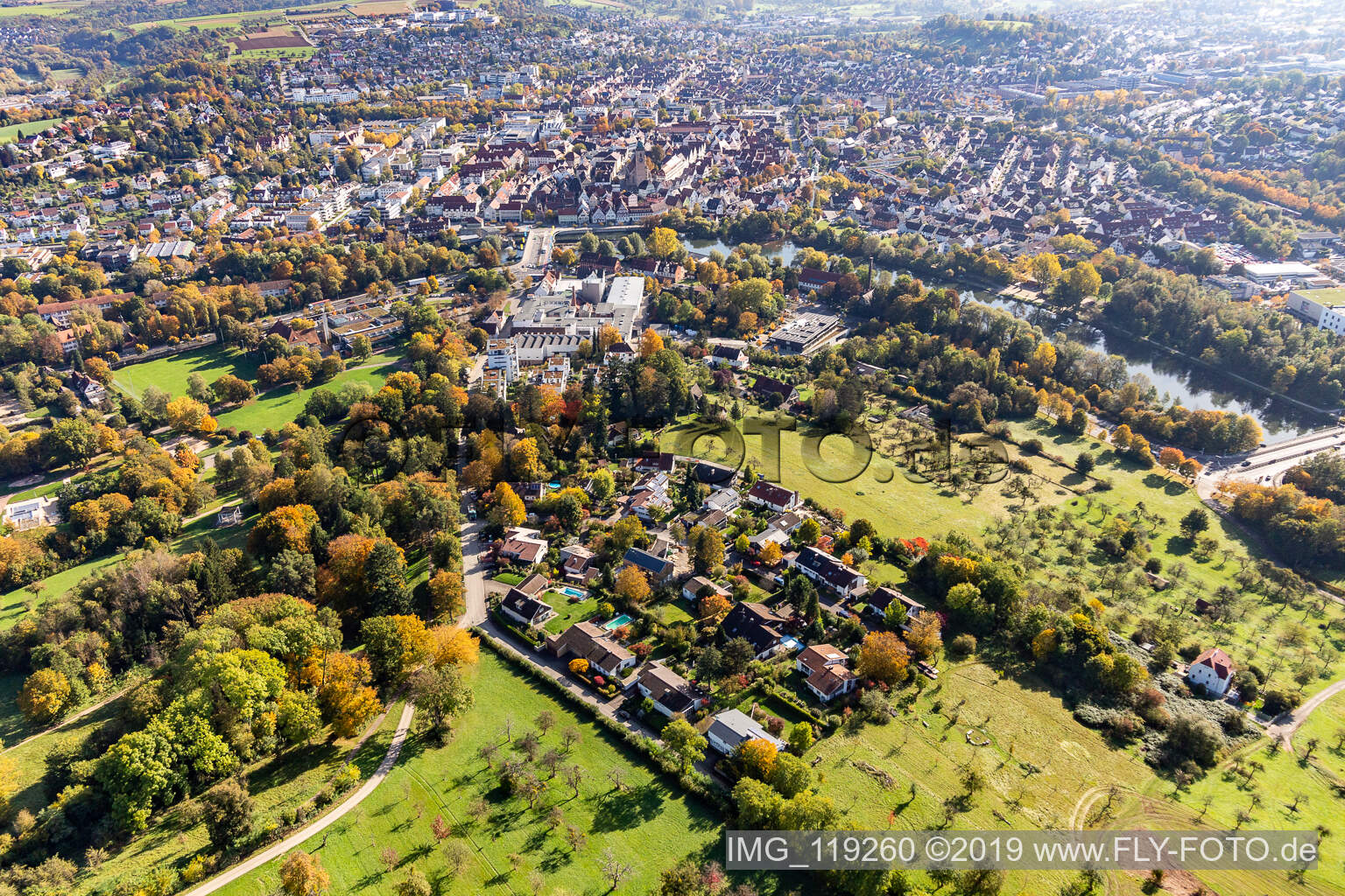 Photographie aérienne de À Galgenberg à Nürtingen dans le département Bade-Wurtemberg, Allemagne