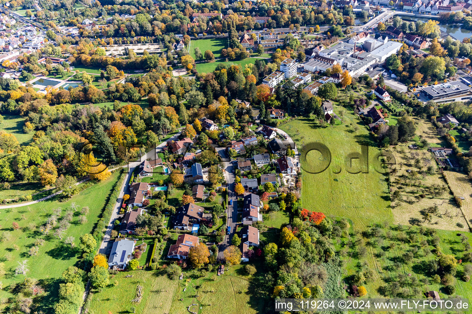 Vue oblique de À Galgenberg à Nürtingen dans le département Bade-Wurtemberg, Allemagne