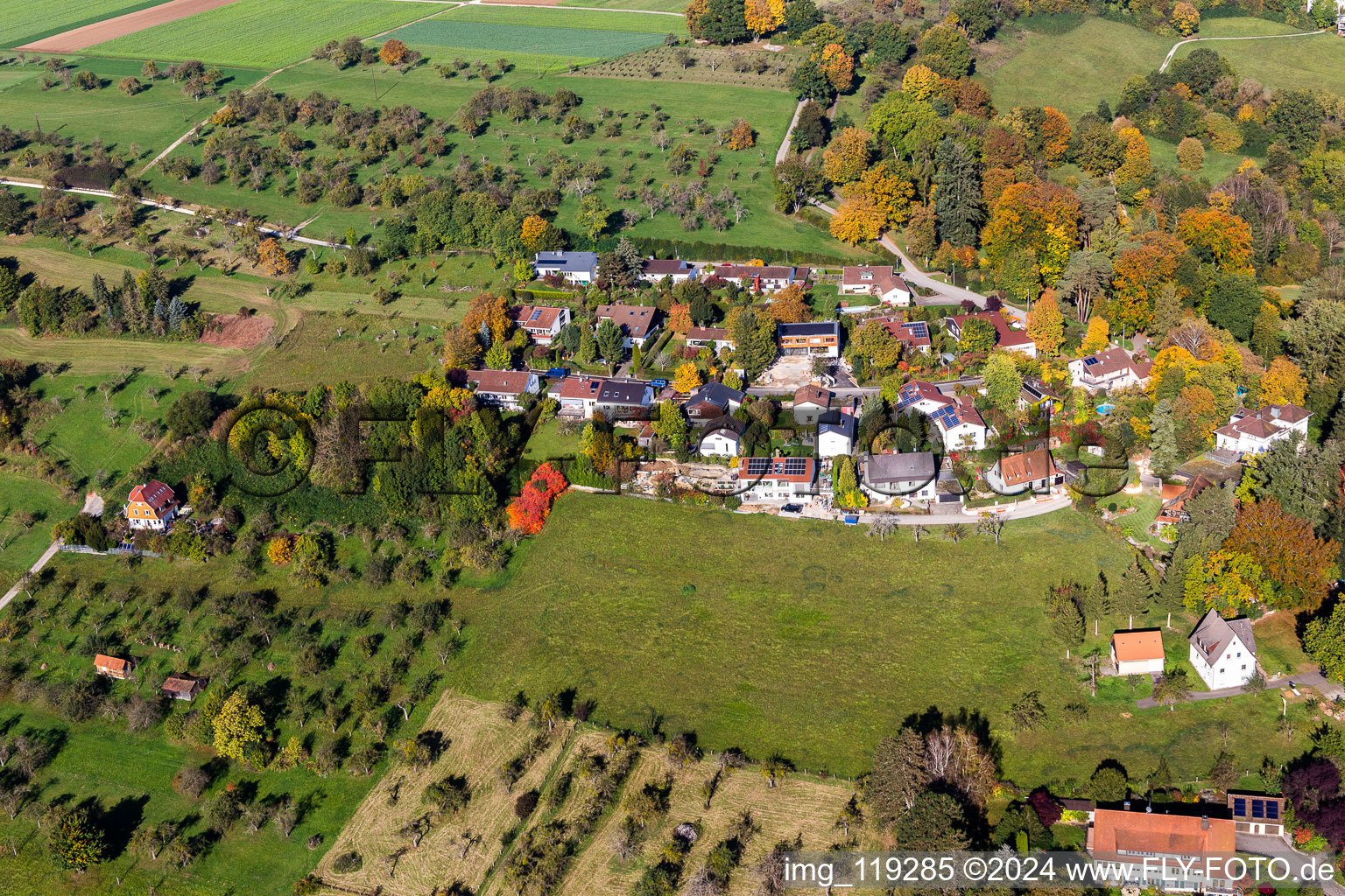 À Galgenberg à Nürtingen dans le département Bade-Wurtemberg, Allemagne d'en haut