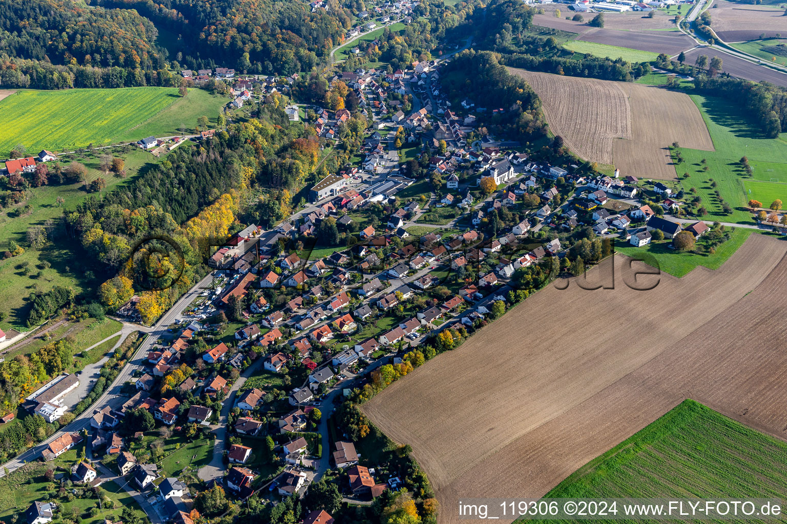 Vue aérienne de Quartier Zizenhausen in Stockach dans le département Bade-Wurtemberg, Allemagne