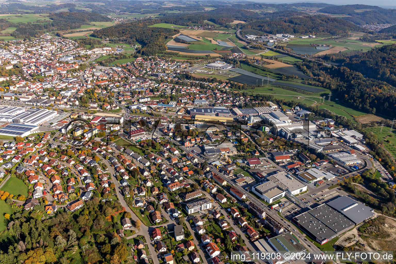 Stockach dans le département Bade-Wurtemberg, Allemagne d'en haut