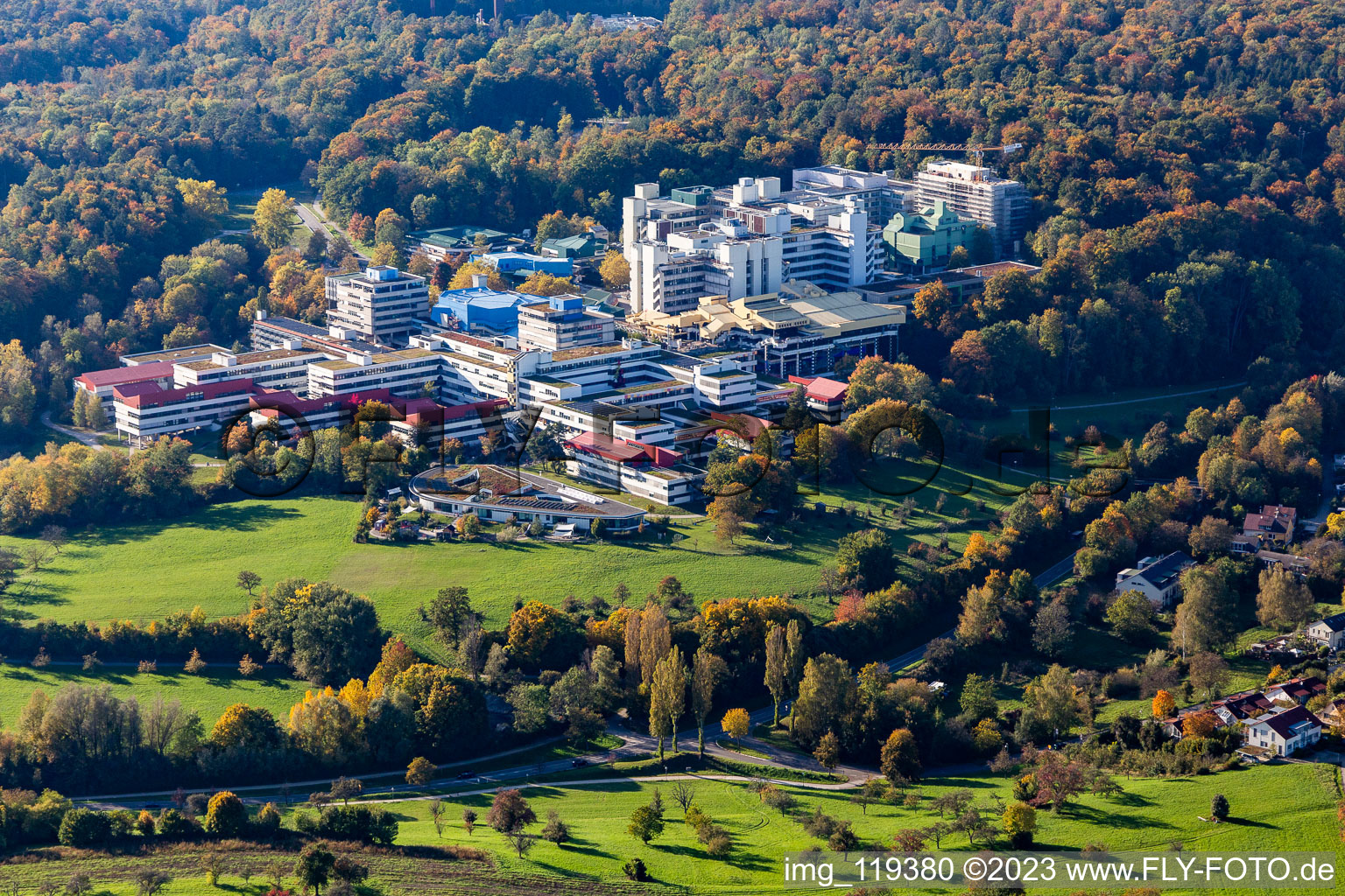 Photographie aérienne de Campus universitaire « Université Konstanz » sur la Universitätsstrasse à le quartier Egg in Konstanz dans le département Bade-Wurtemberg, Allemagne