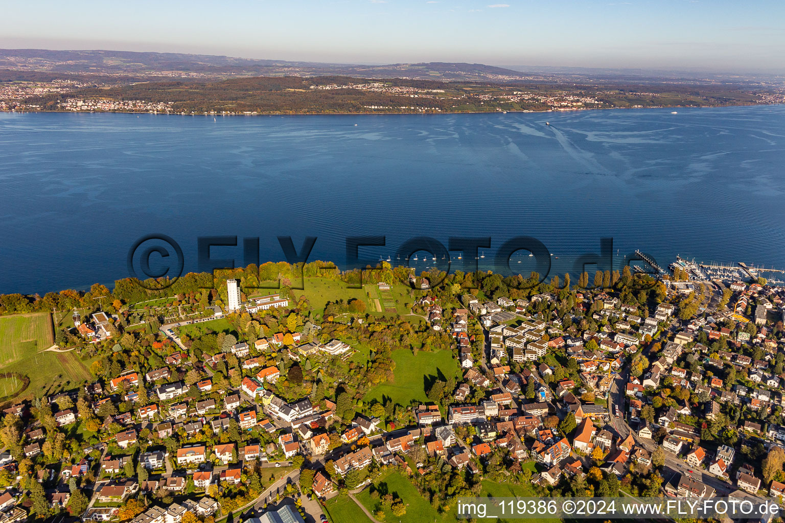 Photographie aérienne de Auberge de jeunesse DJH Otto-Moericke-Turm Konstanz à le quartier Allmannsdorf in Konstanz dans le département Bade-Wurtemberg, Allemagne