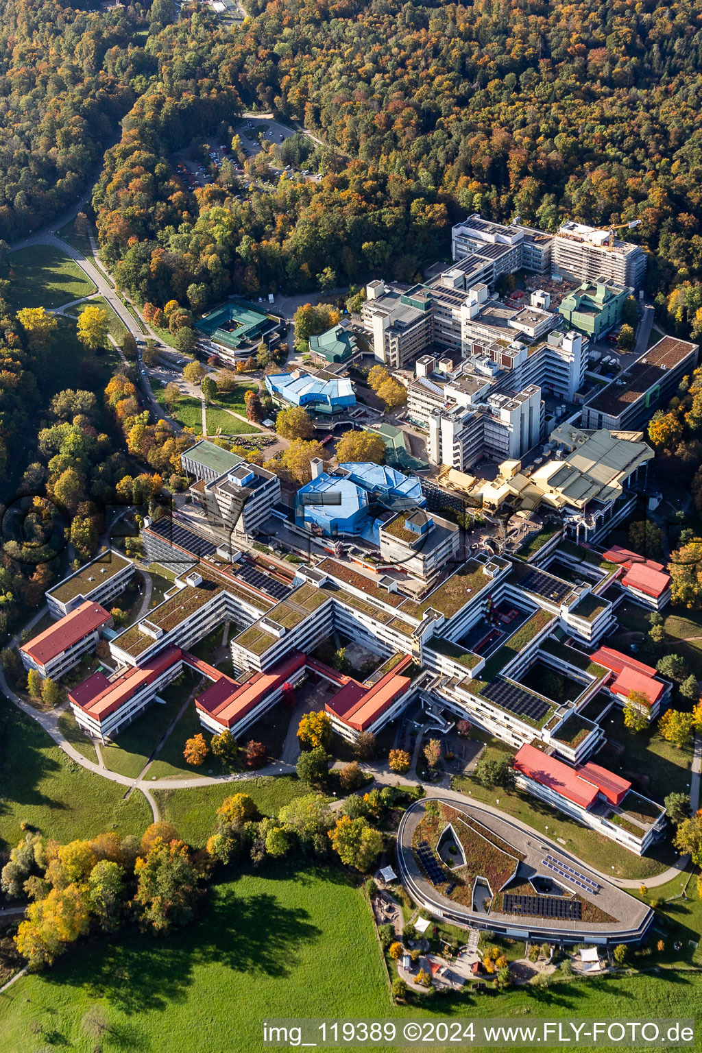 Vue aérienne de Campus universitaire Konstanz à le quartier Egg in Konstanz dans le département Bade-Wurtemberg, Allemagne