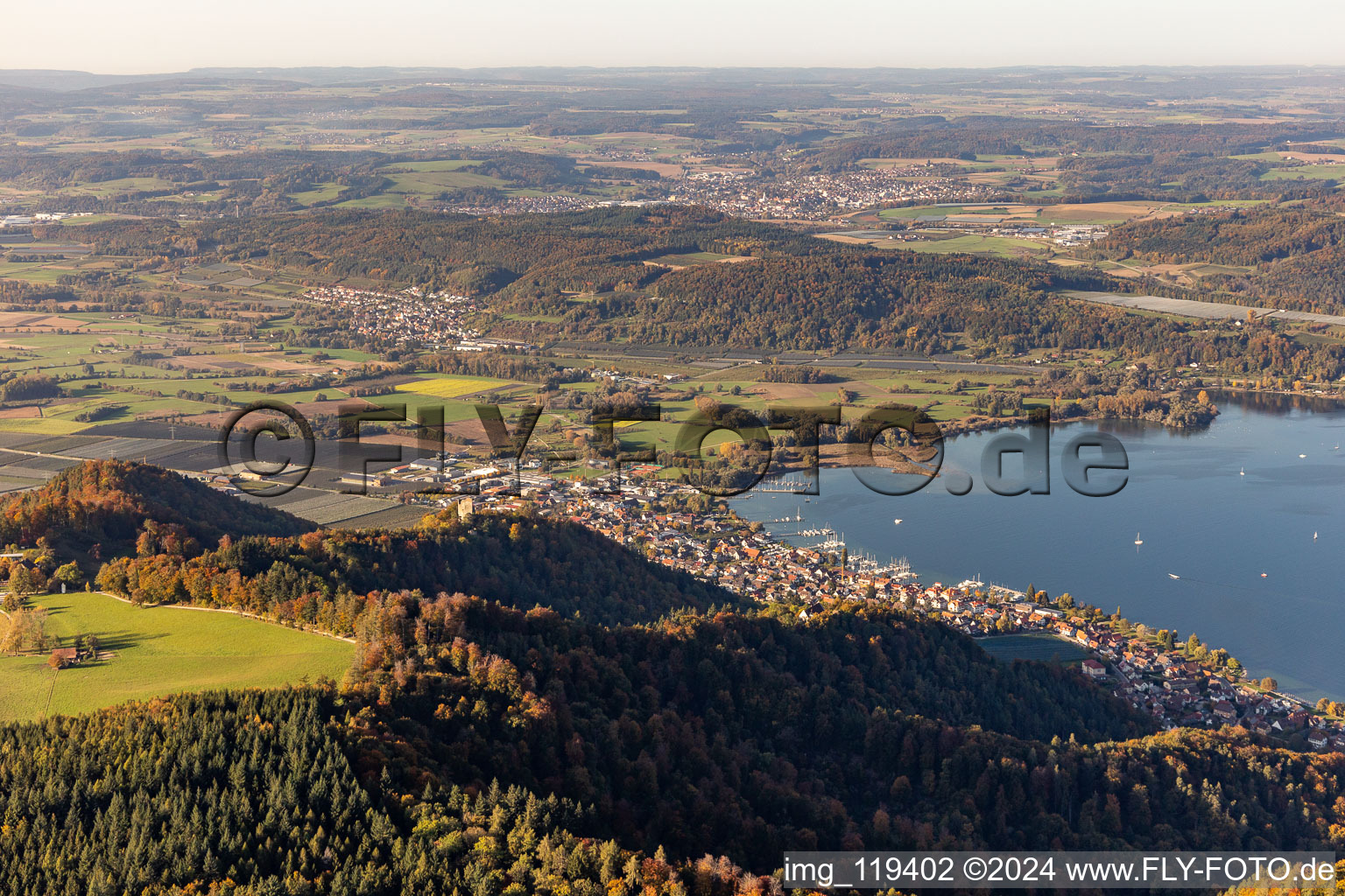 Vue aérienne de Bodman-Ludwigshafen dans le département Bade-Wurtemberg, Allemagne