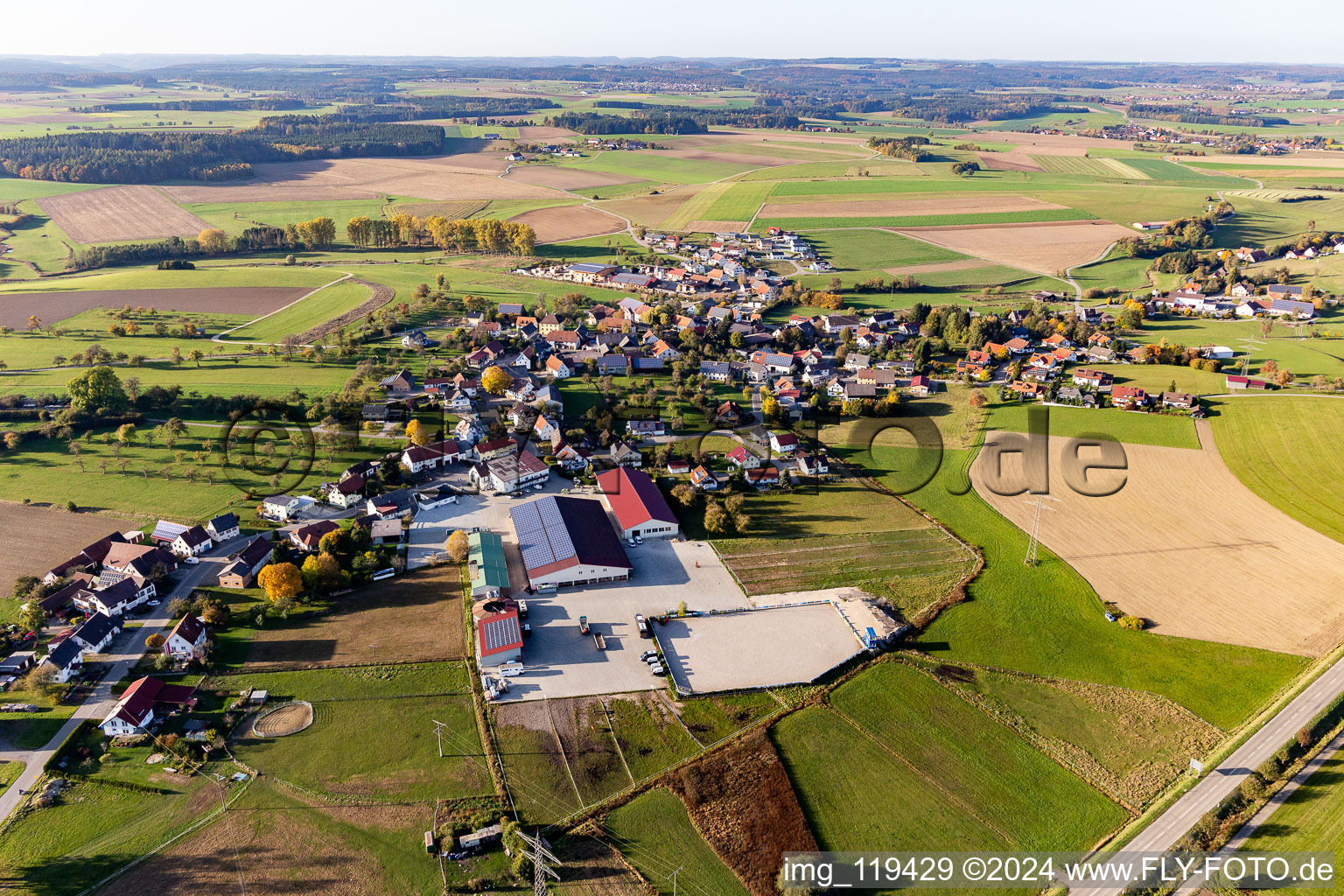 Vue aérienne de Quartier Boll in Sauldorf dans le département Bade-Wurtemberg, Allemagne